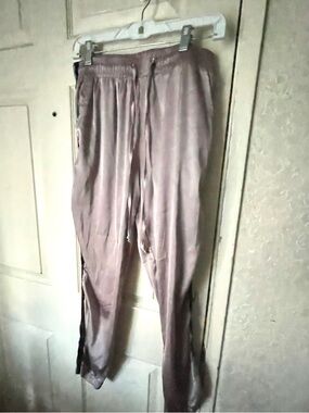 Loyd Ford Silky Mauve Drawstring Track Pants SZ 4